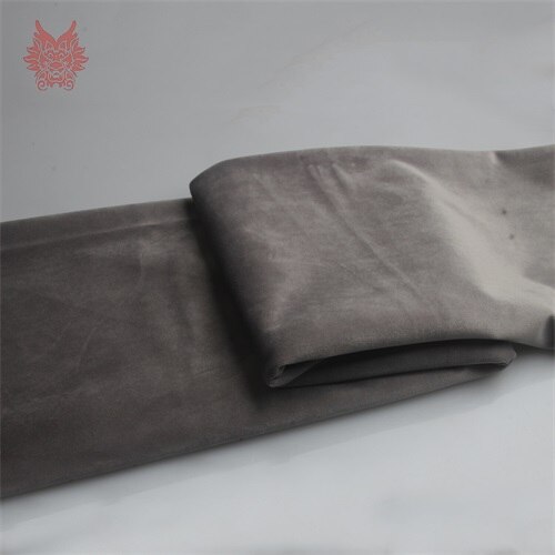 Tela China barata, tejido de terciopelo ponderado para vestido de invierno, abrigo, telas de terciopelo sólido multicolor, tecidos, stoffen tissu SP5606: Color 18 grey