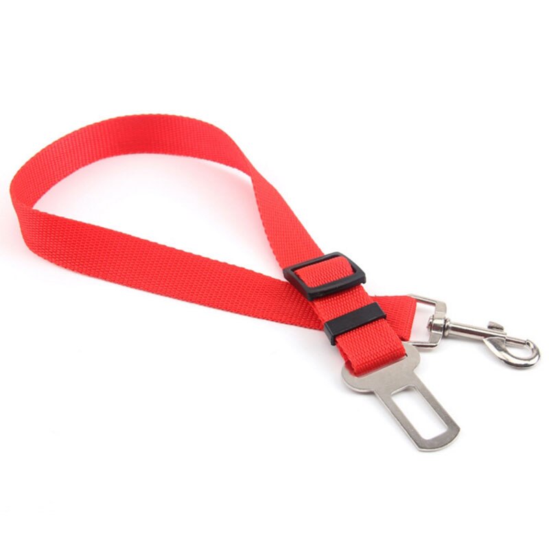 Justerbar kæledyrs sikkerhedssele nylon hundekattsæde blybåndsele til hvalpekatens sikkerhedssnor 70cm: Rød