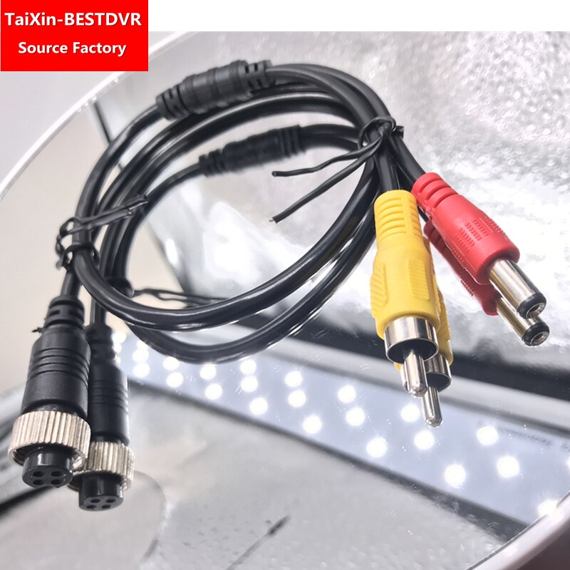 Lebanon video surveillance cable truck MDVR cmsv6 R&D plant Aviation female head-to-RCA male head+DC male head