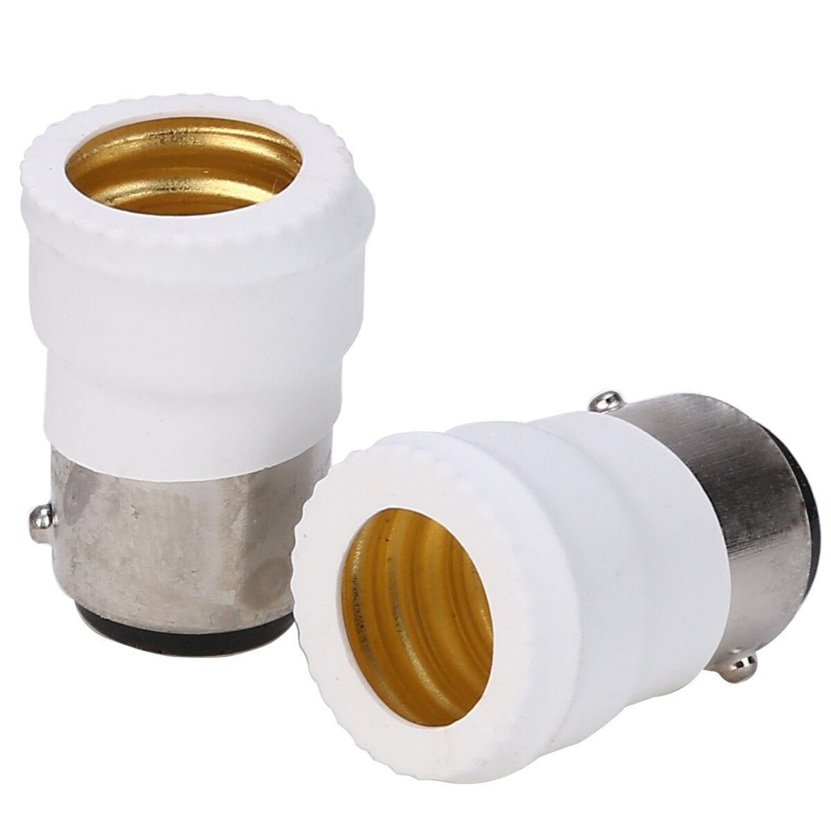 2pcs Bayonet SBC B15 To Small Screw SES E14 Light Bulb Holder Adaptor Converter Lighting Accessories