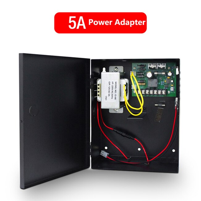 AC 220V 3A 5A Access Control Uninterrupted Power Supply Box For All Kinds of Electric Door Lock With Time Delay: AC 220V 5A black