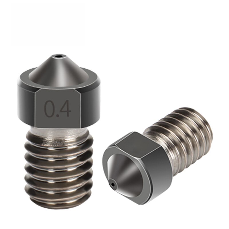 Stainless Steel E3D Nozzles V5 V6 3D Printer Nozzle 0.2 0.3 0.4 0.5 0.6 0.8mm Threaded M6 3D Printer Parts 1.75mm 3mm Filament