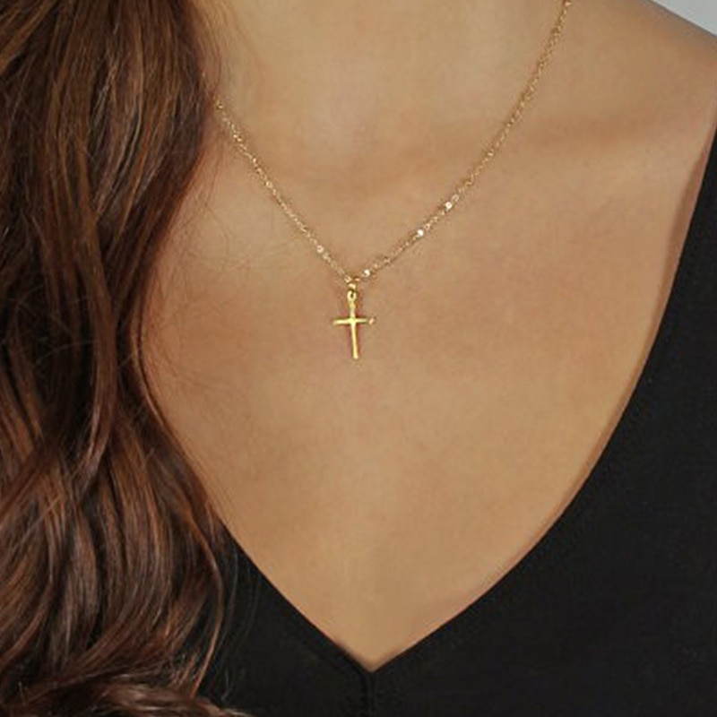 Klassieke Retro Jesus Cross Hanger Ketting Charmante Vrouwen Choker Ketting Hanger Dames Christian Jaar Sieraden