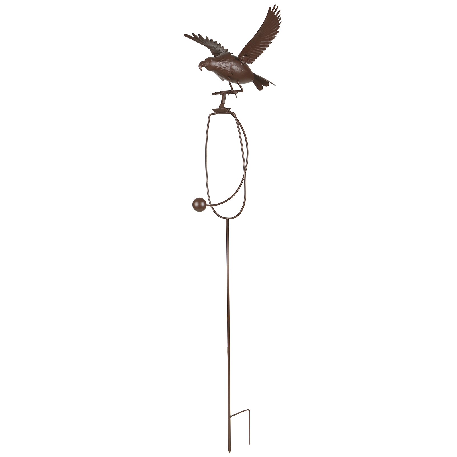 Metal Owl/Eagle Sculpture Decorative Garden Sculpture Backyard Yard Lawn Stake Statue Outdoor Garden Decoration Crafts: Type 2 Eagle 