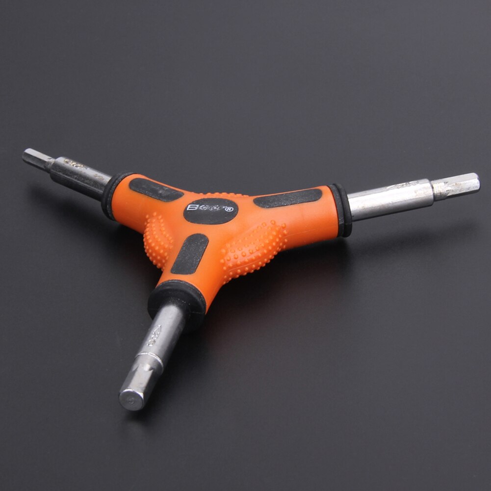 Y Type Spanner Bike Tools Trigeminal Hex Spoke Wrench Cycling 3 Way Steel Hex Allen Bicycle Wrench Repair Tool