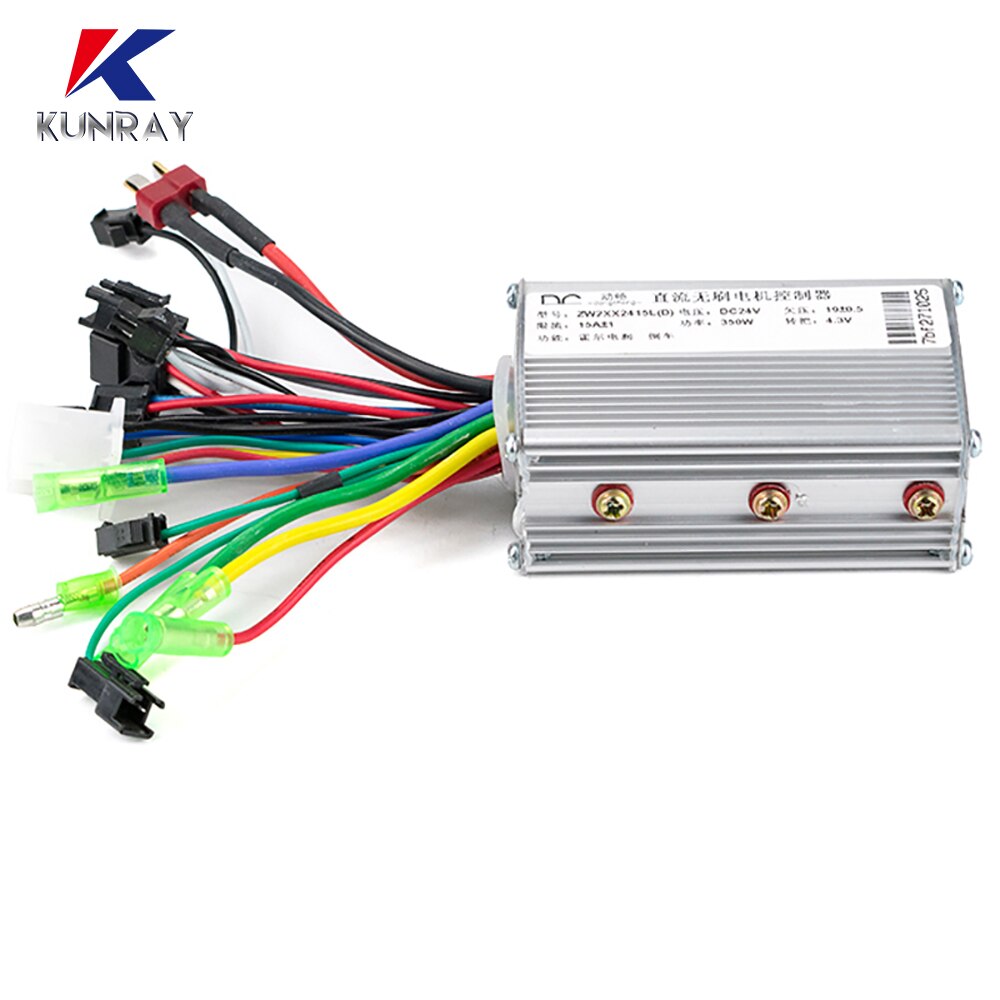 Bicicleta Electrica Controller 24V 36V 48V 250W 350W 15A Borstelloze Versnellingsnaaf Motor Ccontroller Elektrische fiets Conversie Kit