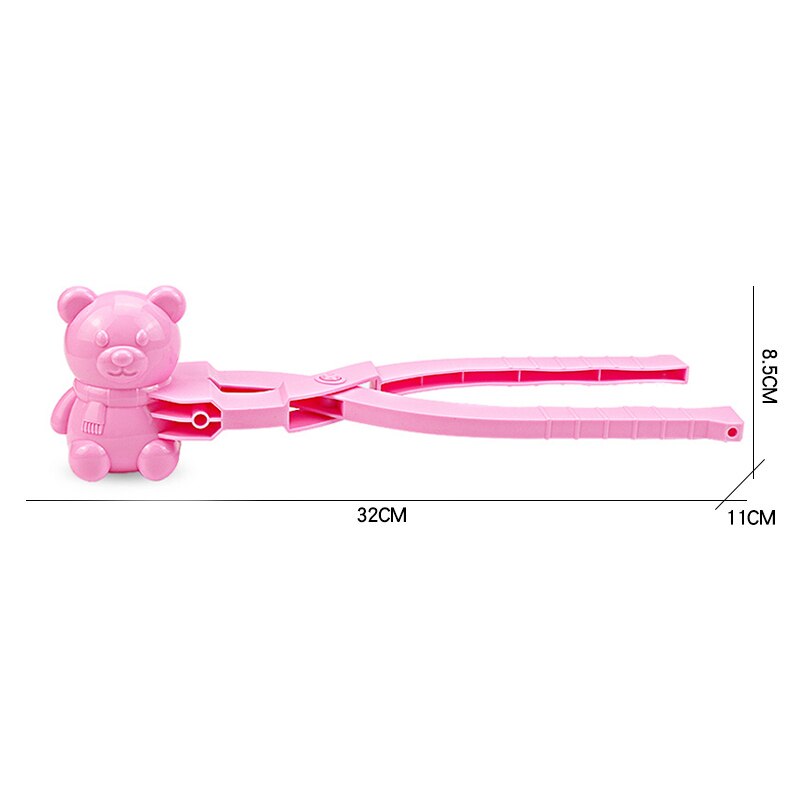 Snowball Maker Clip fai da te Cartoon orso a forma di neve giocattolo portatile da spiaggia all&#39;aperto ottimo regalo per bambini S55