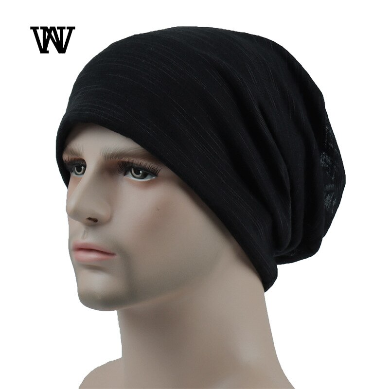 7 färg randiga skullies mössor för män kvinnor hatt våren &amp; höst andas turbanhatt bomull lugg keps kalott ttm-czx 7