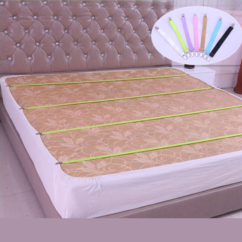 4 esquina largo ajustable elástico sábana sujetador Clip para colchón cubierta de sujetadores mantas sujeción antideslizante Correa