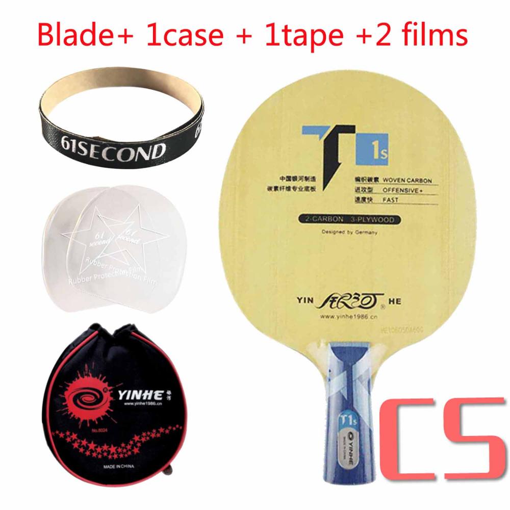 YINHE T-1S T1S Table Tennis Blade T-1 T1 Racket Ping Pong Bat Paddle Paddle: CS with Y 1case