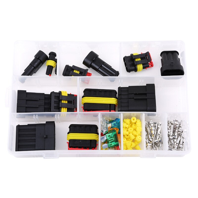 2 Pin 1/2/3/4/5/6 Pins Way AMP Super Seal Waterproof Electrical Wire Connector Plug For Car Waterproof Connector