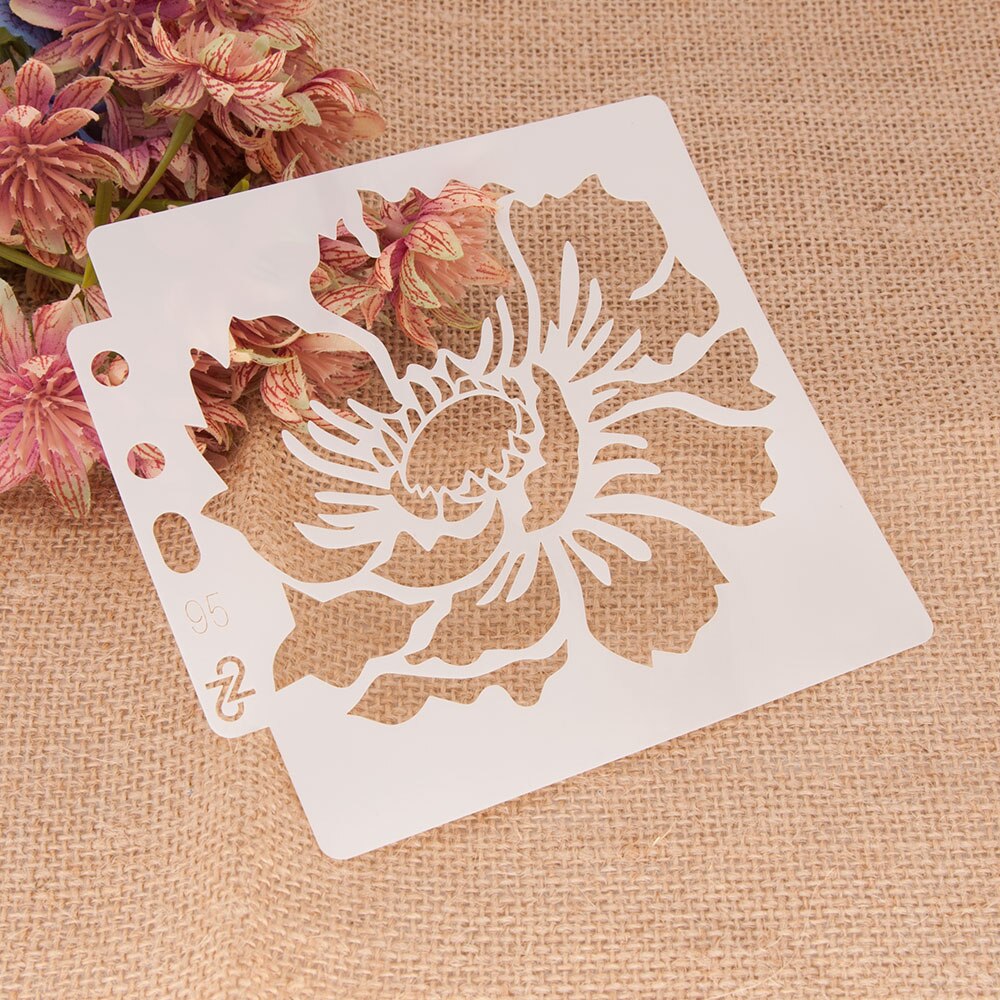 Bloemen Set Gelaagdheid Stencils Muur Schilderen Voor Diy Scrapbooking Kleuring Embossing Ambachten Album Papieren Kaart Template: 95