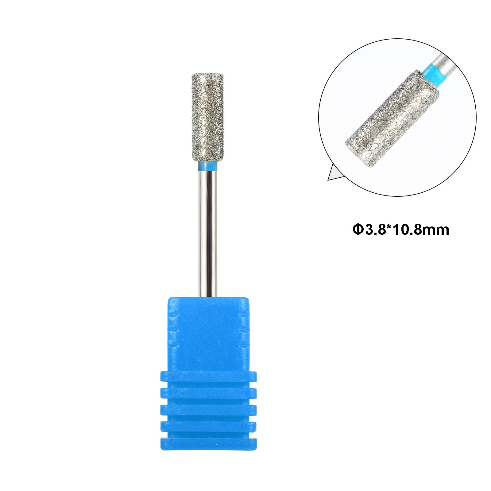 BNG Diamond Bit Small Barrel Shape Electric Nail Drill File Cuticle Cleaner Tool for Rotary Nail Drill Machine Manicure Pedicure: 854