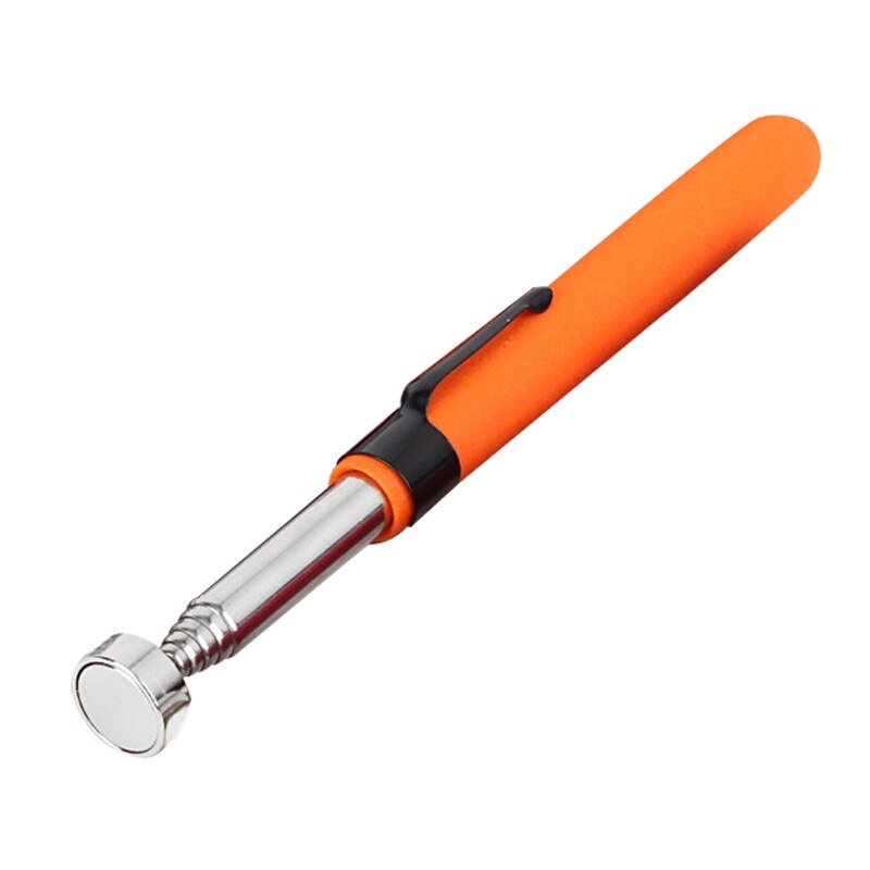 Magnetische Teleskop Pick Up Werkzeug Teleskop Magnet Stick zu Kleine Metall Picking Stift Metall Picker Saug Leistungsstarke Eisen Stick: Orange 150-720mm