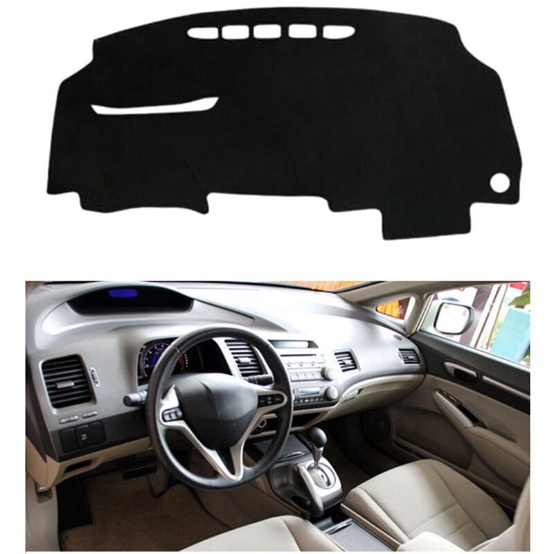 Auto Dashboard Cover Dash Mat Dashboard Pad Tapijt Dashmat Uv Voor Honda Ci Vic 2006 Auto Accessoires