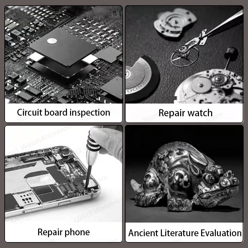 Strumenti per la lente d'ingrandimento dell'orologio 3X 5X 10X 15X 20X orologio per la riparazione della lente d'ingrandimento impostato lente d'ingrandimento per occhiello lente d'ingrandimento per la riparazione dell'orologiaio