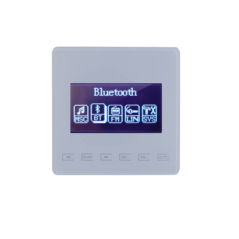 Bluetooth Versterker Home Audio Mini Versterker Muur 86 Type Ondersteuning Bluetooth Usb Tf Sumwee: white color
