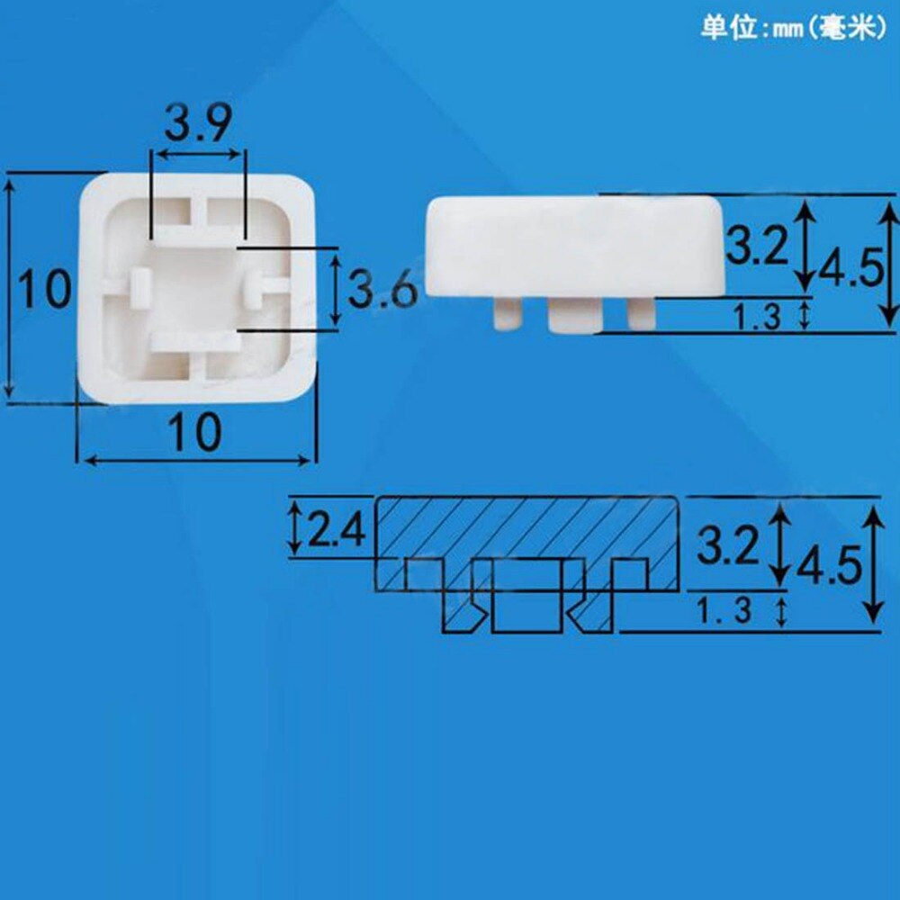 100 stücke 12*12mm Push Button Switch Cap Quadrat-Taste Kappe Multi Farbe Caps für 12*12mm Platz Schalter Preis
