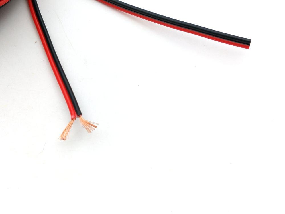 10M 20AWG (Black + Red) Zip Wire COPPER