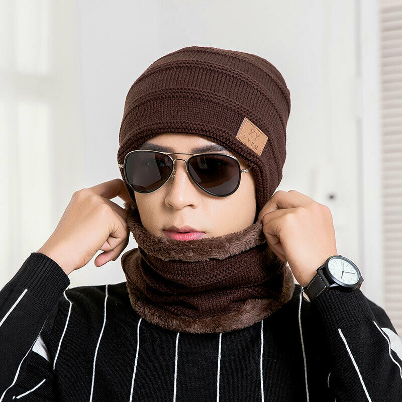 Family Matching Stuff Accessories Parent-child cap Knit Baggy Beanie Winter Hat Ski Slouchy Chic Warm Knitted Cap+Scarf