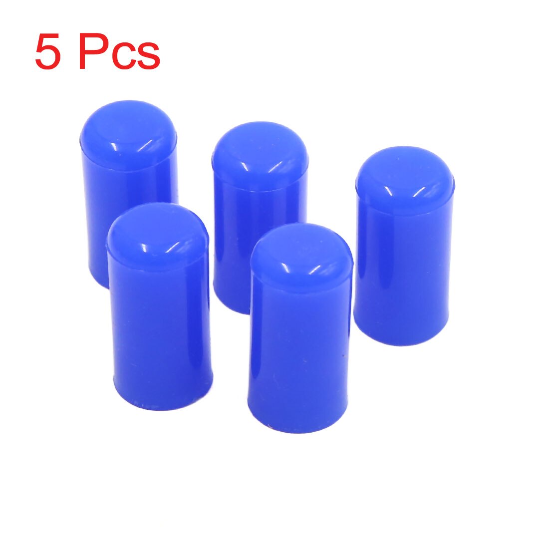 Bouchon d'obturation en Silicone pour Tube d'aspiration, embout de tuyau d'aspiration, accessoires de voiture bleu, 4/6/8/12/16/19/25/30/32mm: 5pcs 8mm