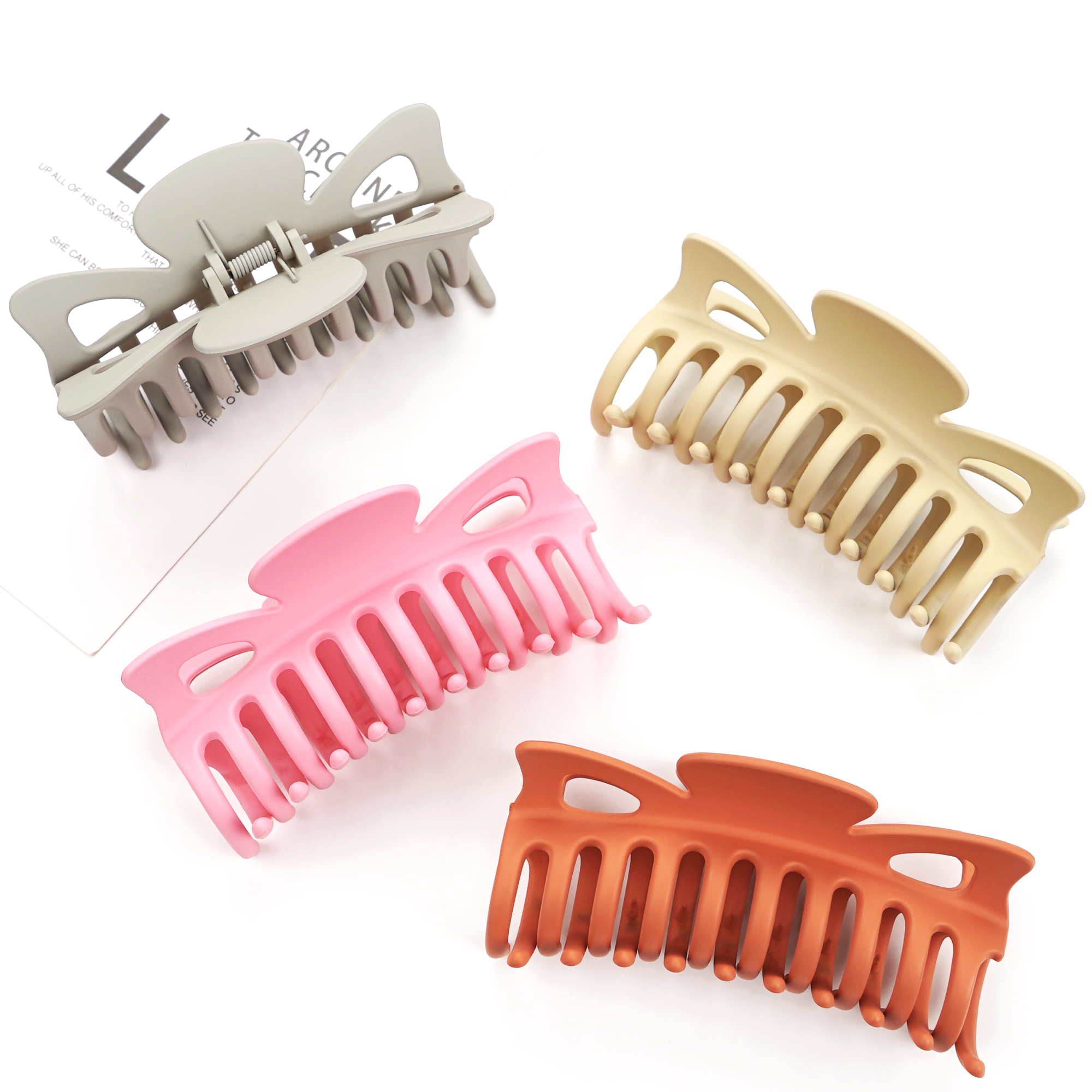 Pinzas para el pelo supergrandes para mujer y niña, pasadores de 12CM de largo, pasador, pinzas para el pelo, accesorios para el cabello, 4 piezas