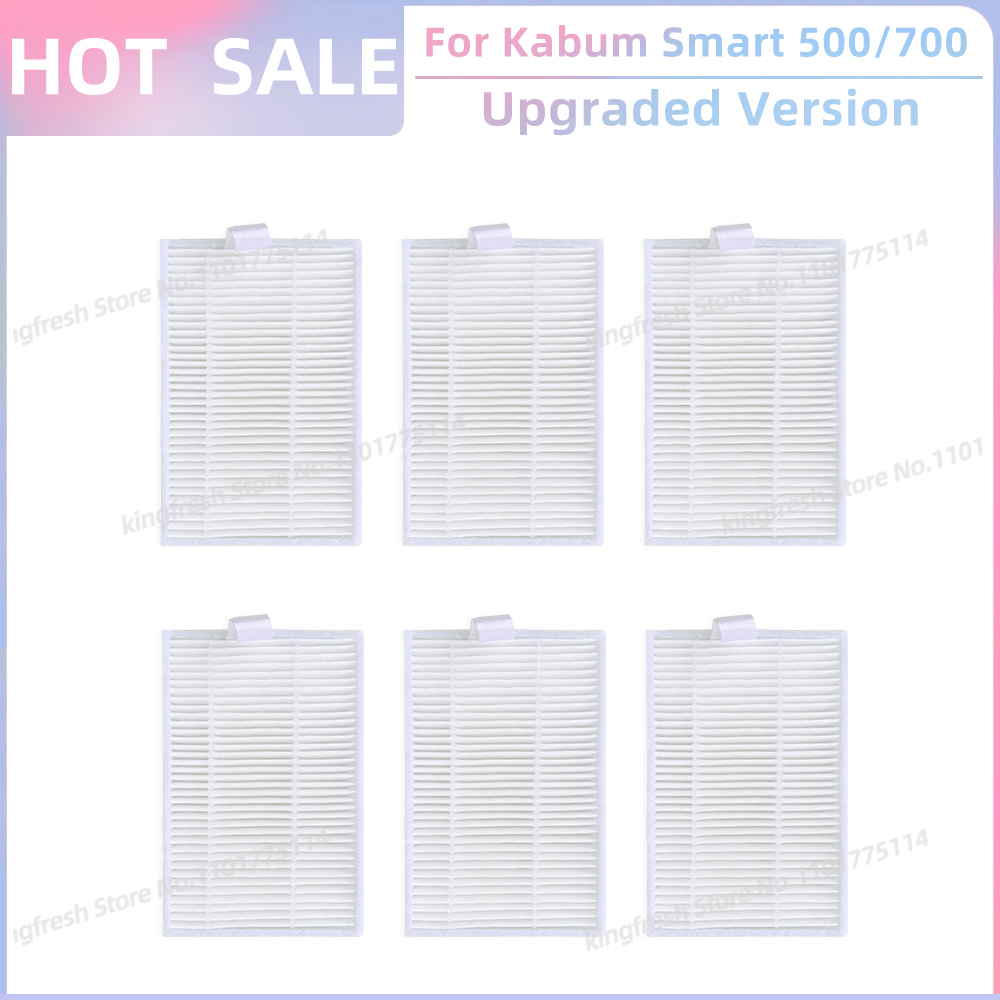 Geschikt voor Blaupunkt Bluebot XBOOST / XPRO, Kabum Smart 500 / 700 KBSF003, Honiture Q5 Vervangingsonderdelen voor Stofzuiger Hoofdroller Zijborstel HEPA Filter Dweildoek: Donkergrijs