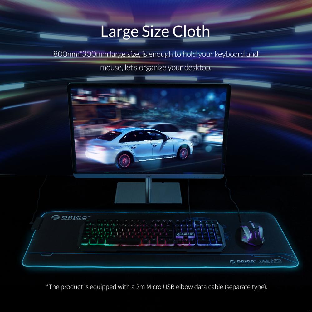 ORICO Gaming Mouse Pad gamer Large Mouse Pad Durable Thick Rubber Anti-slip Computer PC Mousepad Desk Keyboard Big Mouse Mat