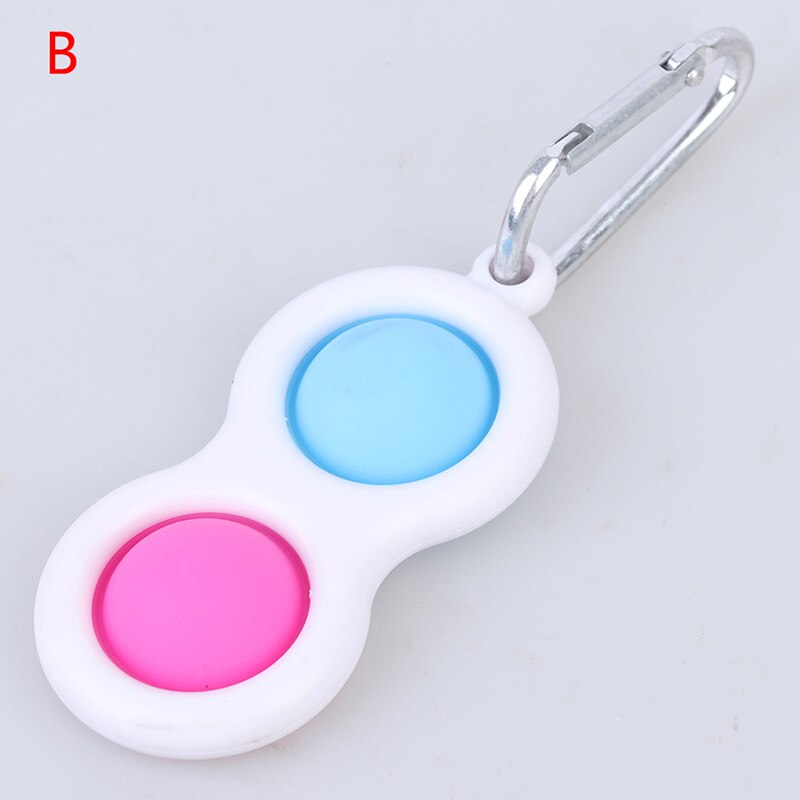Simple Dimple Fidget Toys Fat Brain Toys Stress Relief Keychain Hand Sensory Toy: B