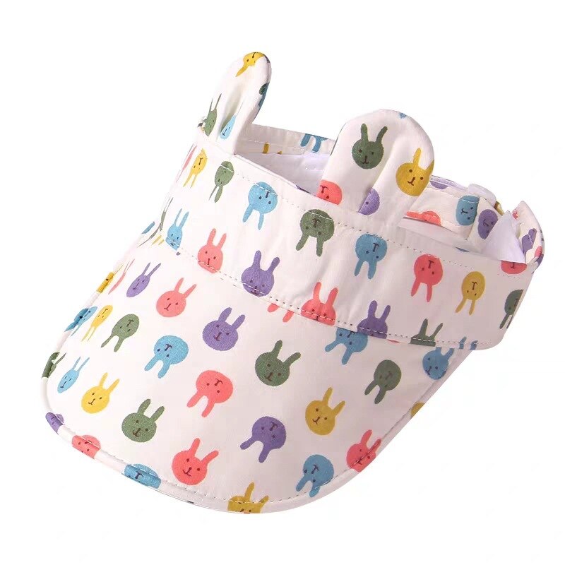 Mooie Kid Lege Top Zonneklep Hoed Cartoon Fruit Zomer Hoed Pure Kleuren Decoratie Uv Bescherming Hoed Voor Jongen En meisje