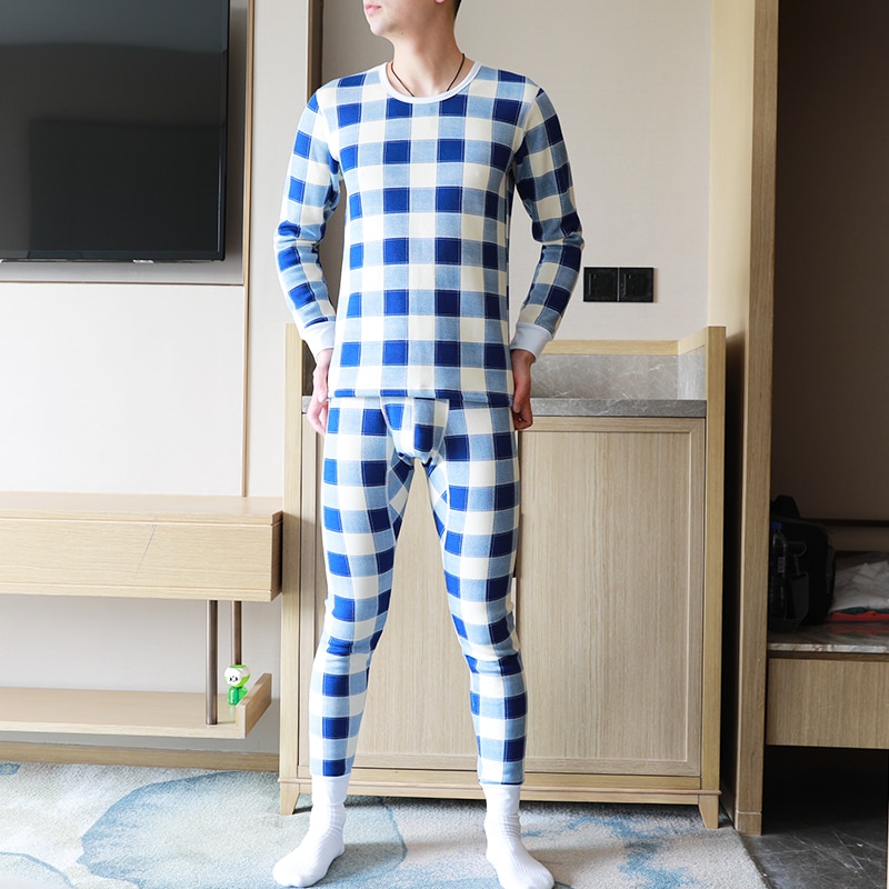 Lange johns sæt mænd undertøj leggins mænd pantalon termico termico string homme herre nattøj pyjamas termisk undertøj mænd