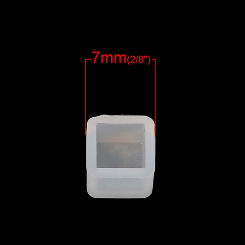 5 pièces hexagone carré tête de chat Silicone moule pour faire soi-même pour la fabrication de bijoux résine époxy moules pour boucles d'oreilles pendentifs faisant des outils blanc