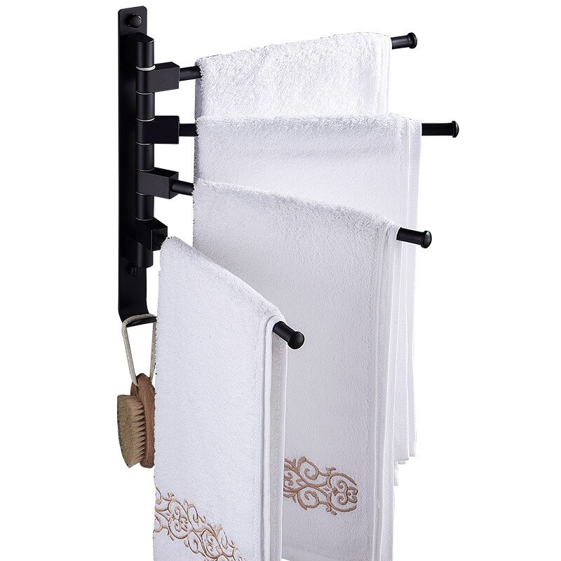 Espace noir aluminium porte-serviettes salle de bain salle de bain deux pôles serviette pôle salle de bain réceptacle cintre
