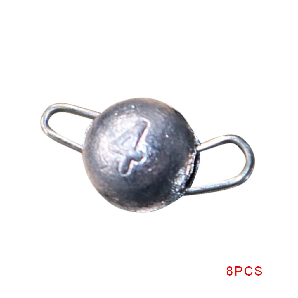 8 Uds pesca plomo peso plomo 2g-10g plomo gancho conector liberación rápida fundición pesca plomo pesca Pesca: NO.2