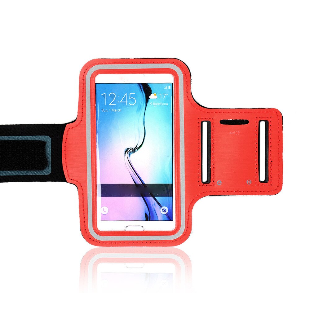 Telefono fascia Da Braccio per Samsung galassia S10 5G/S10 Lite/A91 6.7 "Borsa Da Palestra Corsa e jogging fascia di BRACCIO cintura esterna Della Copertura di Caso di sport Impermeabile: Rosso