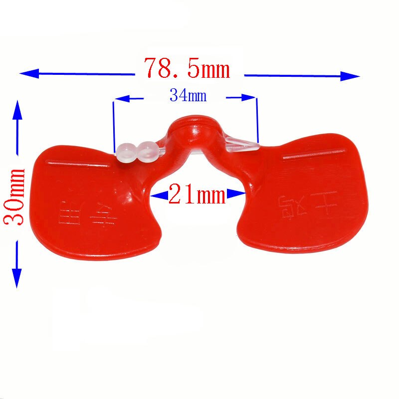 50 pcs poultry band bolt chicken glasses Chicken management device Pigeon Quail goggles Anti-pecking glasses Chicken supplies: 78.5mm