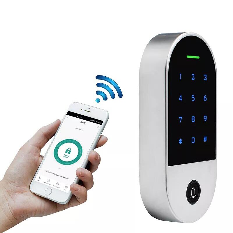Tuya Wifi Optionele Bluetooth Deurslot Waterdichte Toetsenbord Toegangscontrole Standalone Keypad Rfid Card Entry Reader