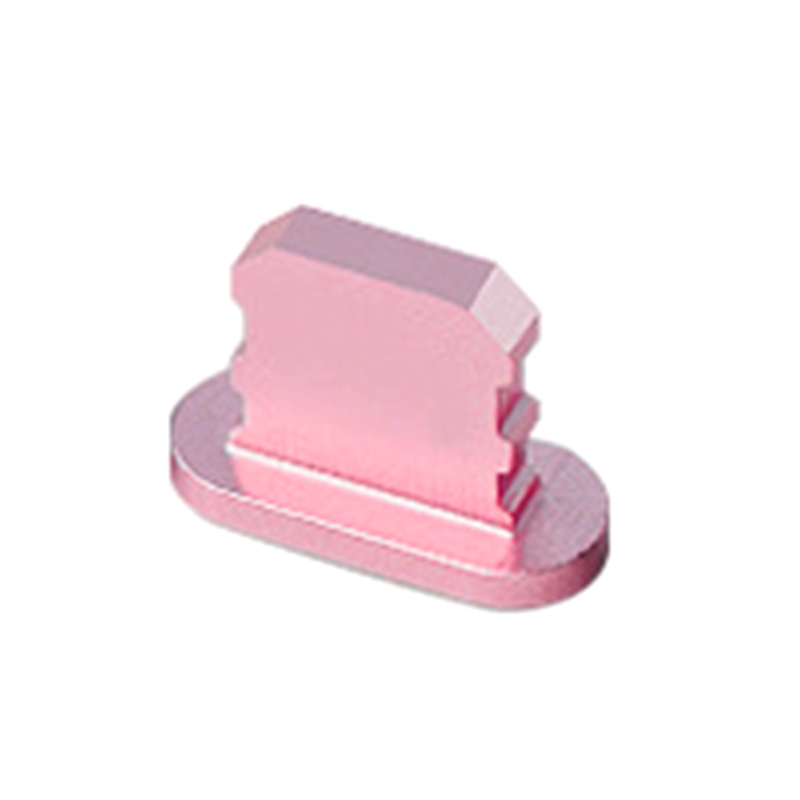 Metal Phone Dust Plug USB Anti Dust Plug for iPhone 11/11 Pro Max/SE/XR Protects Devices from Dirt Grime Fits Perfectly: Pink
