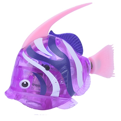 MPK Vibrierende Katze Spielzeug Batterie-angetrieben Fisch, Katze Spielen Spielzeug Katze Fisch Clown Angelfish Viele Farben Erhältlich: Angelfish Violett