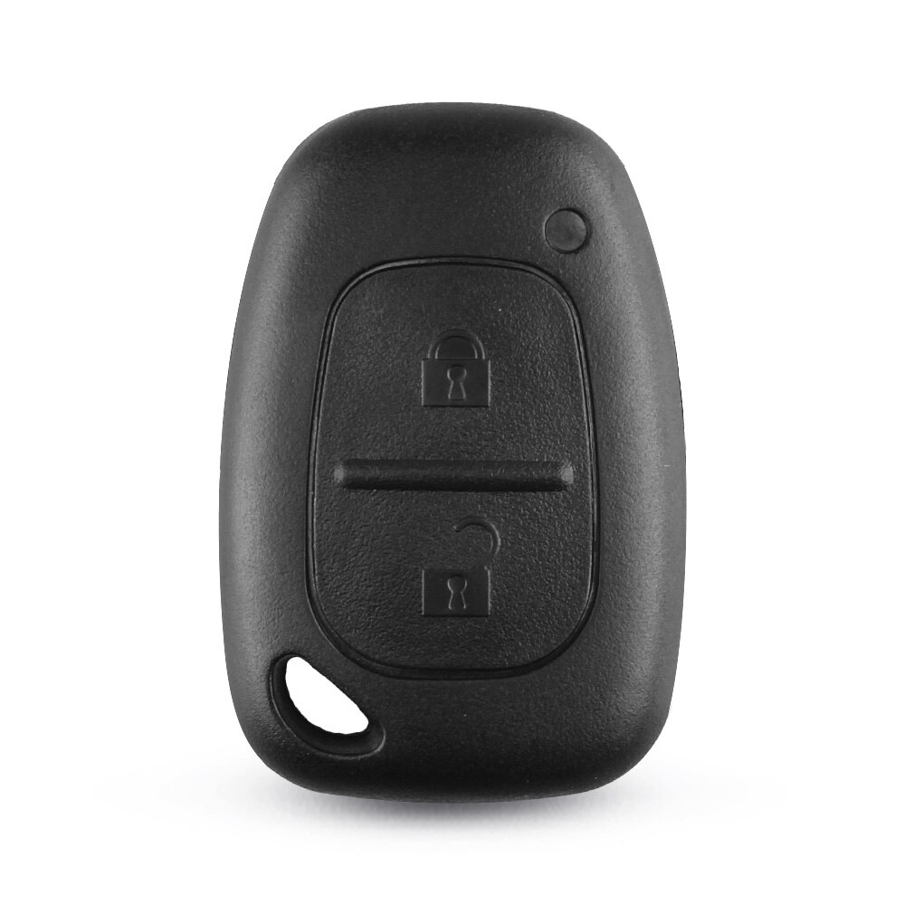 Dandkey 2 Button Remote Car Key Shell Cover Fob Case For Vauxhall Opel Vivaro For Renault Movano Trafic Kangoo Blank Uncut Blade: Without Blade