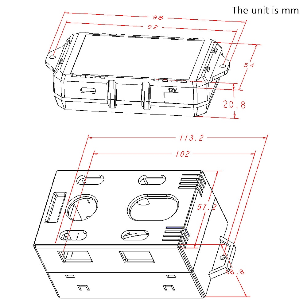 JUNTEK – compteur de batterie sans fil VAT1300, ampèremètre, voltmètre, moniteur de capacité, 12V, 24V, 48V, écran couleur, 100V, 300a