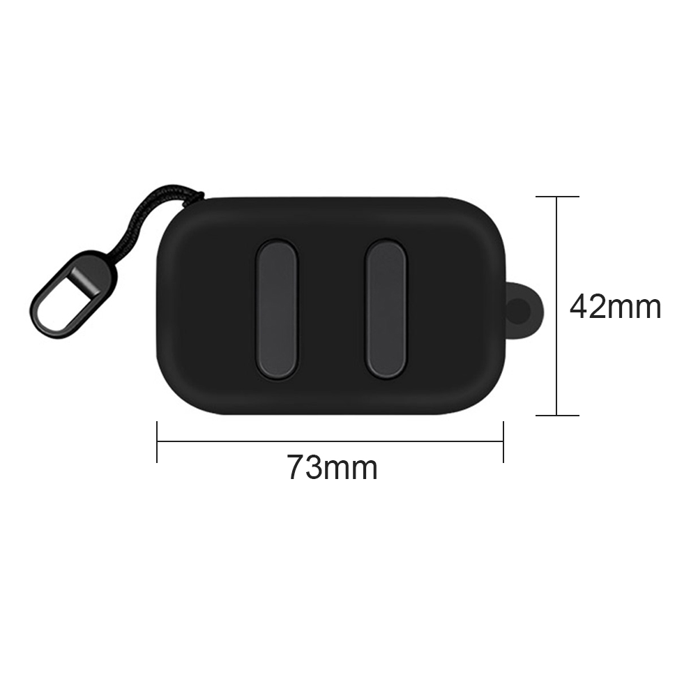 Beschermhoes Cover Karabijnhaak Soft Protector Case Siliconen Earpods Voor Skullcandy Dime Opladen Case: Black