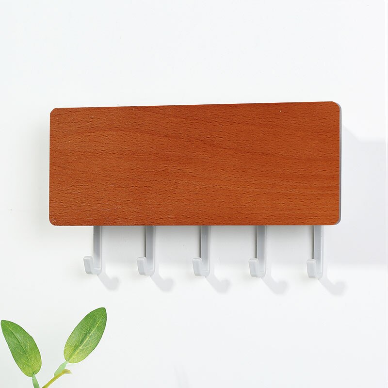 Vintage bois gain de place crochet mural en bois clé cintre support de rangement décor mural maison décorative chambre porte mur cintre crochets: 18