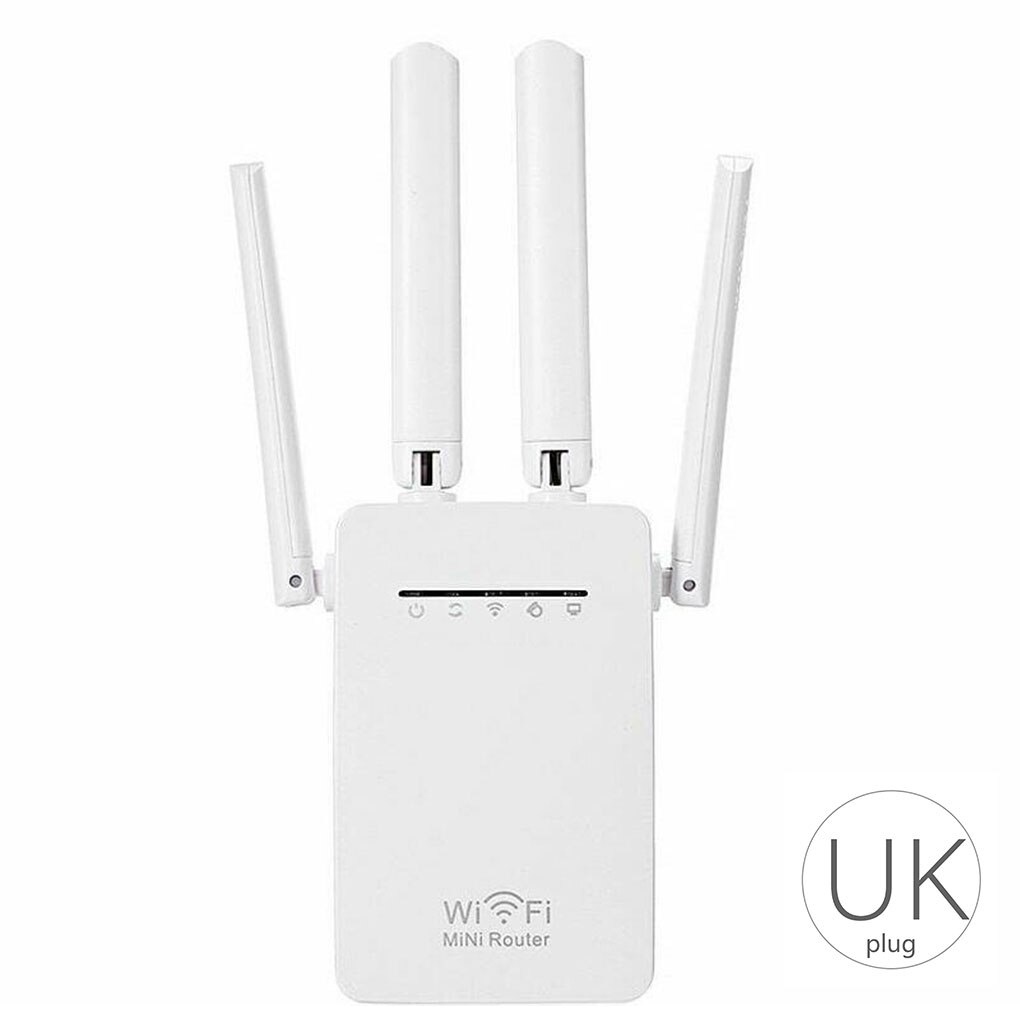 elenxs 300Mbps Wireless WIFI Router Wifi Repeater Home Network Booster Antenna Sky Wps Signal Range Extender