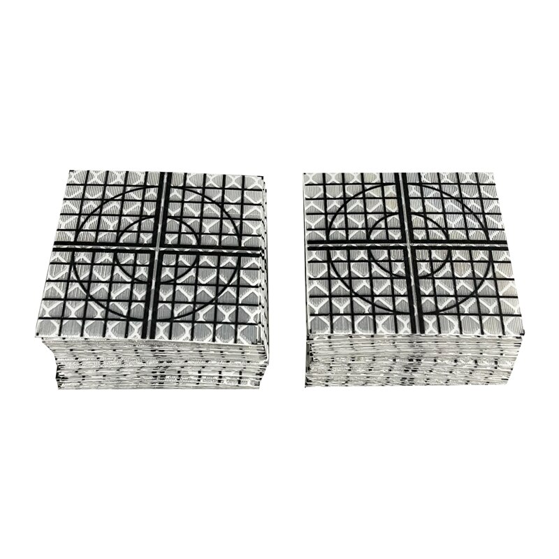 100pcs Reflector Sheet Black Grid Reflective Tape Target For Total Station 20/30/40/50/60mm Trimble Sokkia Surveying