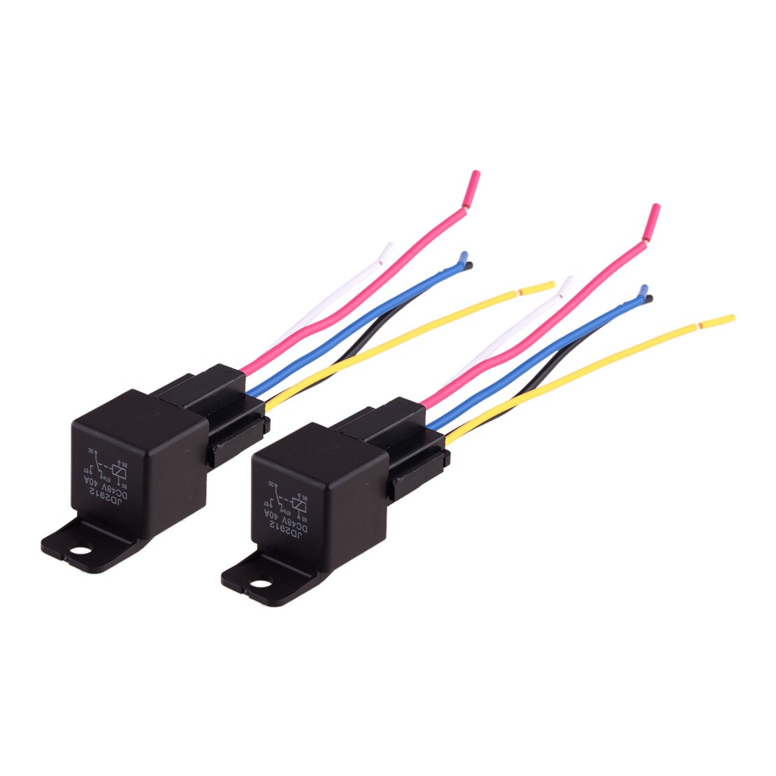 3Sets 5 Pin SPDT Automotive Relay Plug Socket With 5 Wires Harness Universal Car Accessories