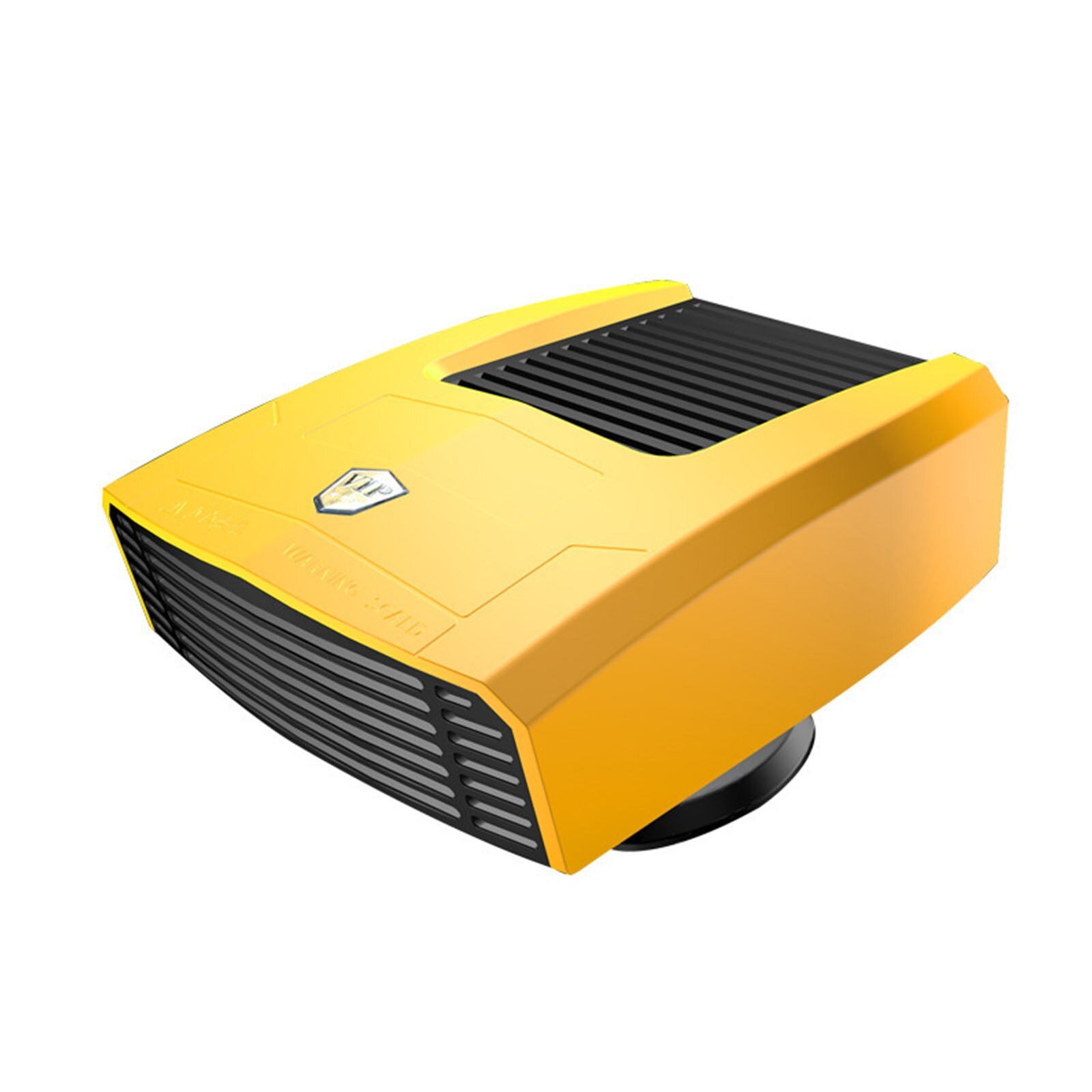 4# Car Heater Car Heating Fan Car Defrost Heater Snow Demister 12v Small Heater Car Windscreen Defrosting Defogging Device: Yellow 
