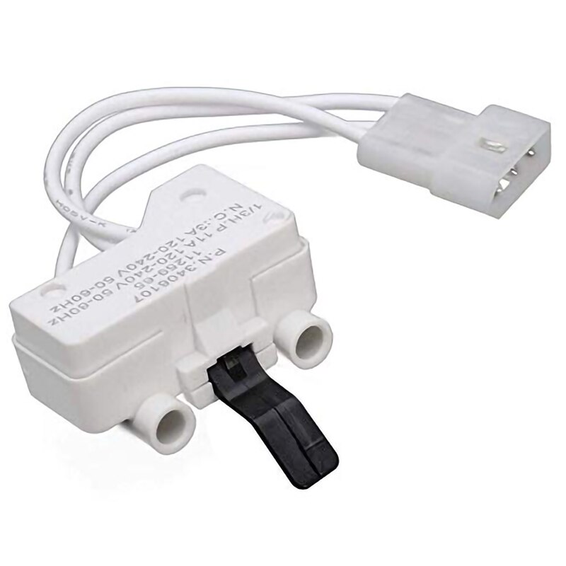 Dryer Door Switch for 3406109 3406107 Whirlpool, Kenmore, Sears, Maytag, Roper, Estate