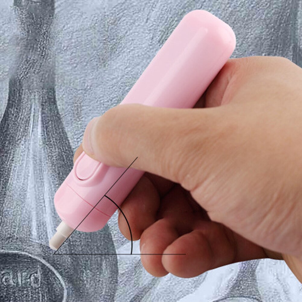 Automatic Electric Eraser School Supplies Student Stationery + 20 Eraser Refills