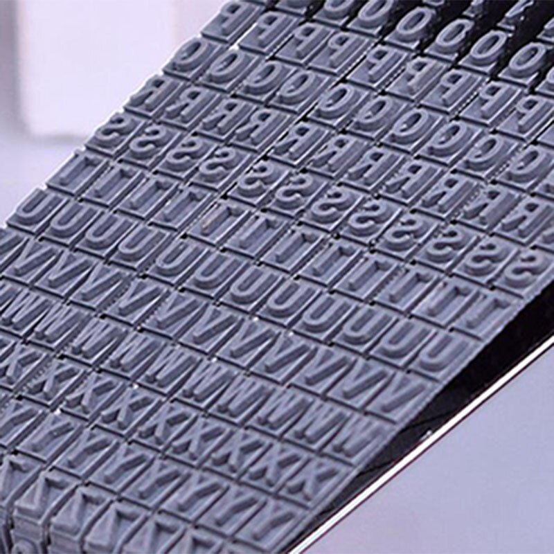 Multipurpose Rolling Stempel 8 Cijfers Brief Nummer Emboss Diy Stamper AC889